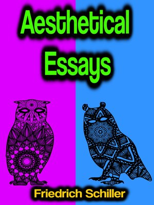 cover image of Aesthetical Essays